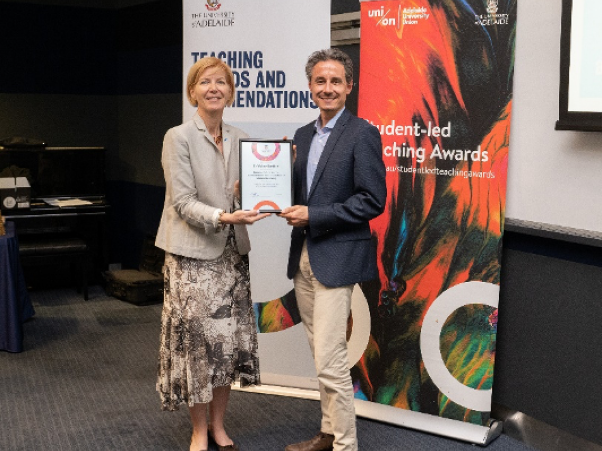 Dr Walter Barbieri, who received a Commendation for the Enhancement and Innovation of Student Learning for ‘Effective and innovative use of learning technologies.’